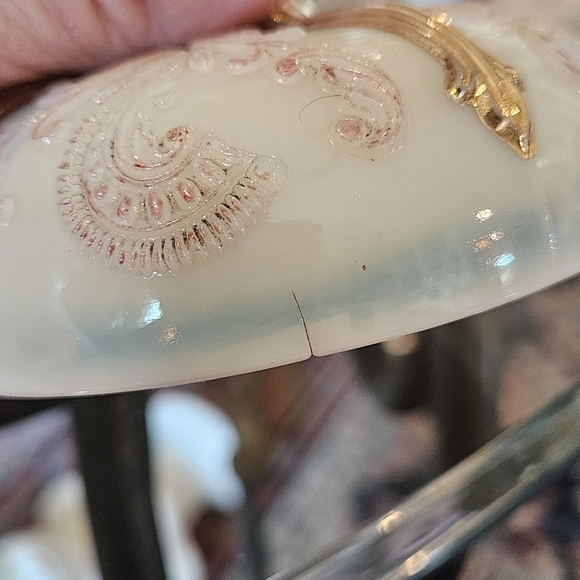 Northwood Inverted Fan Sugar Creamer Spooner Uranium Custard Glass Antique EAPG - Picture 9 of 16